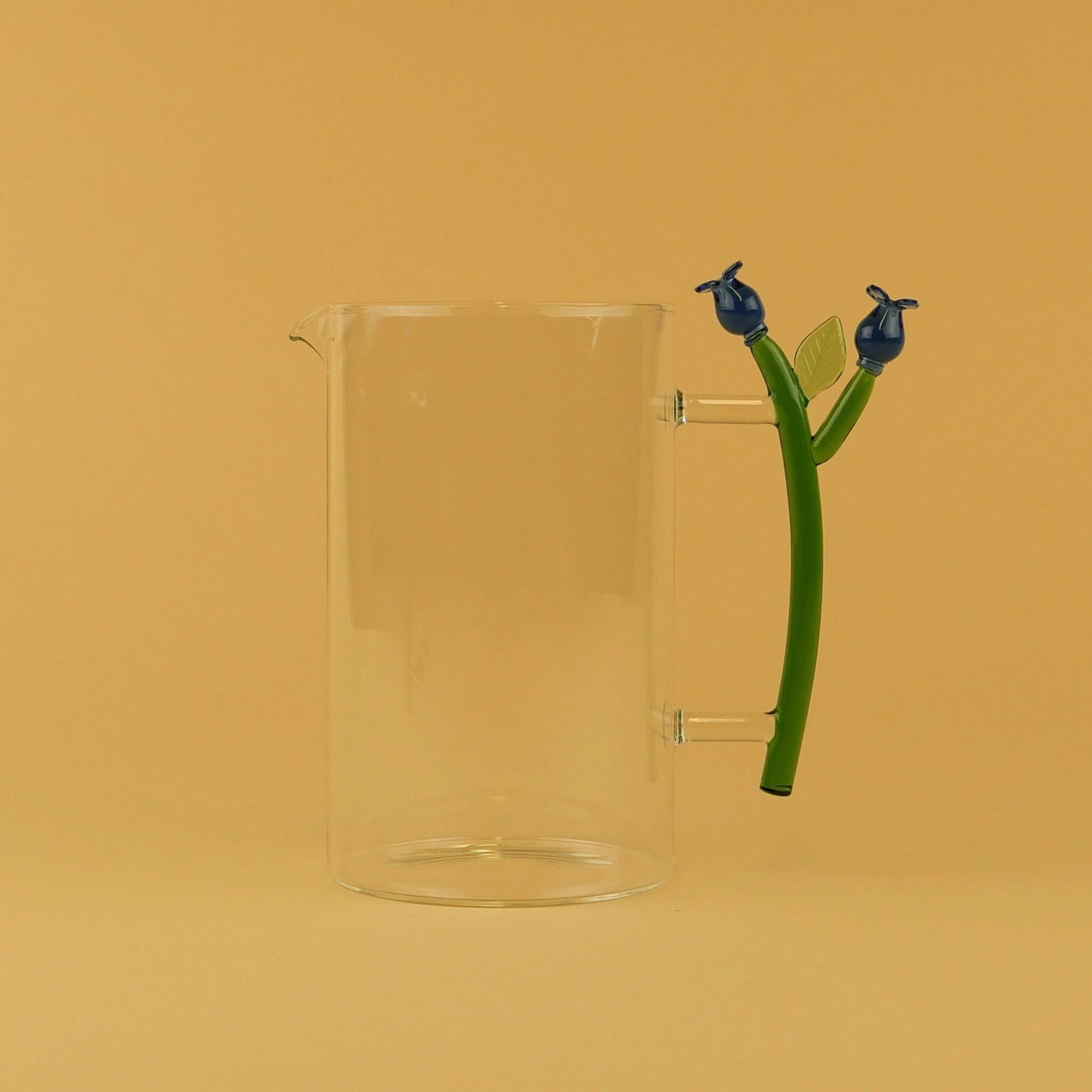 Blue Tulip Glass Jug