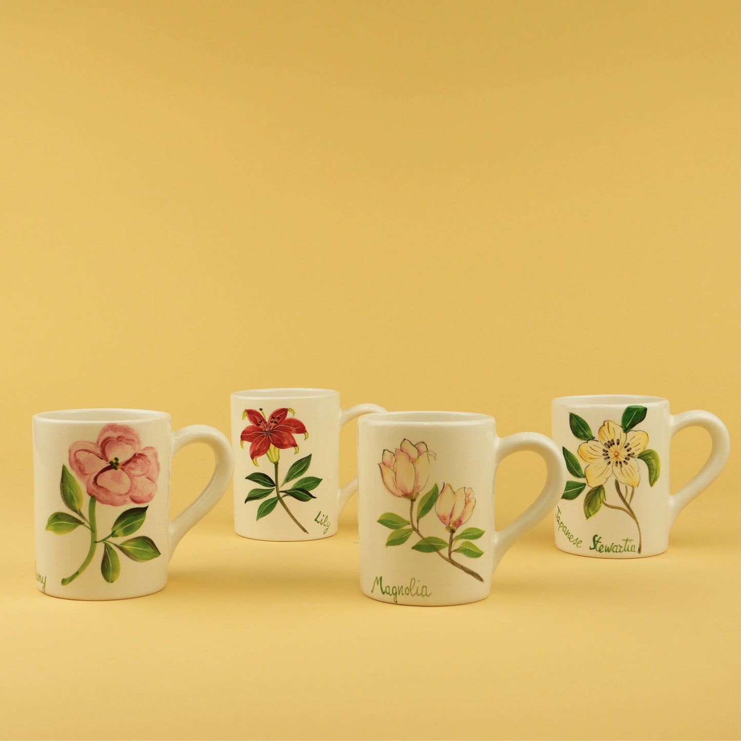 Botanical Mug Set (4 Pieces)