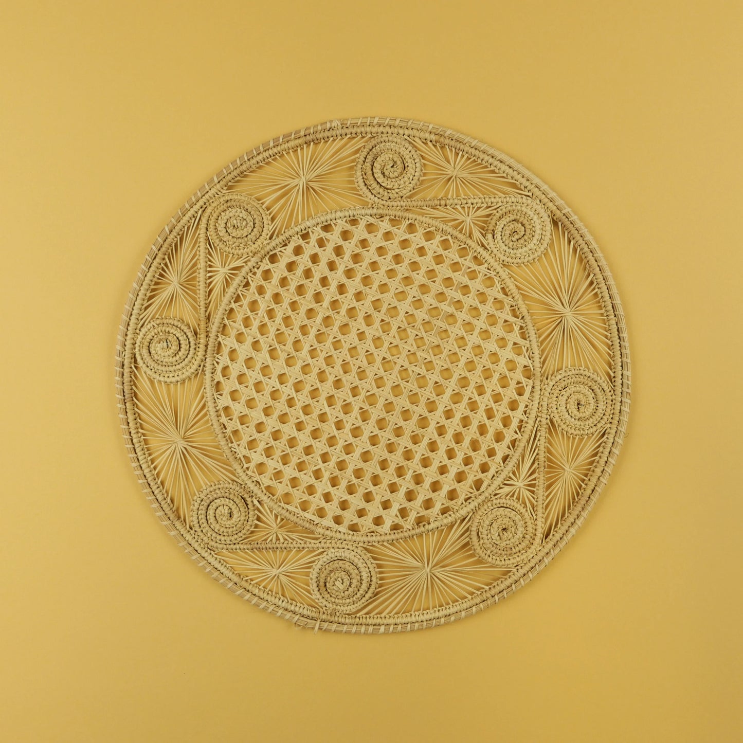 Natural Handwoven Raffia Placemats