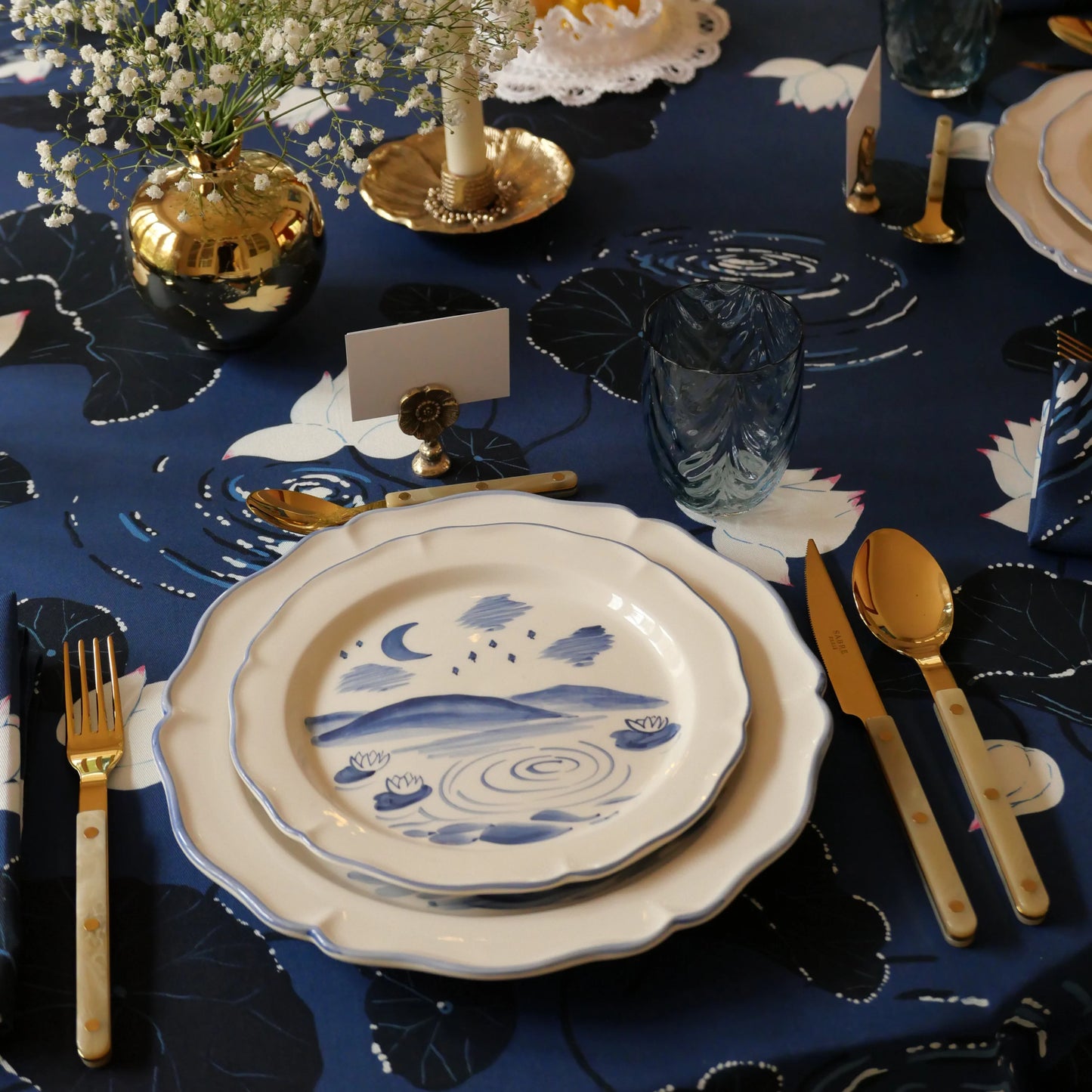 Night Pool Tablecloth