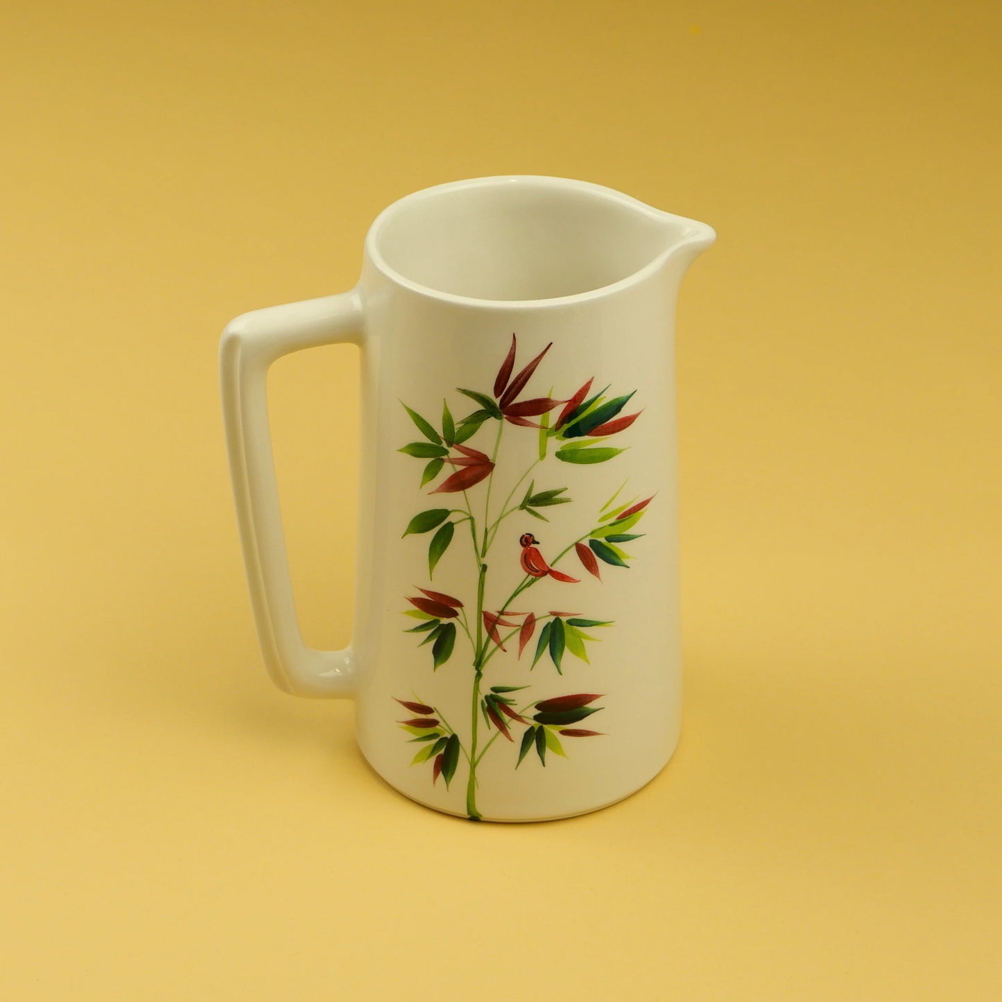 Red Bamboo And Kumquat Water Jug
