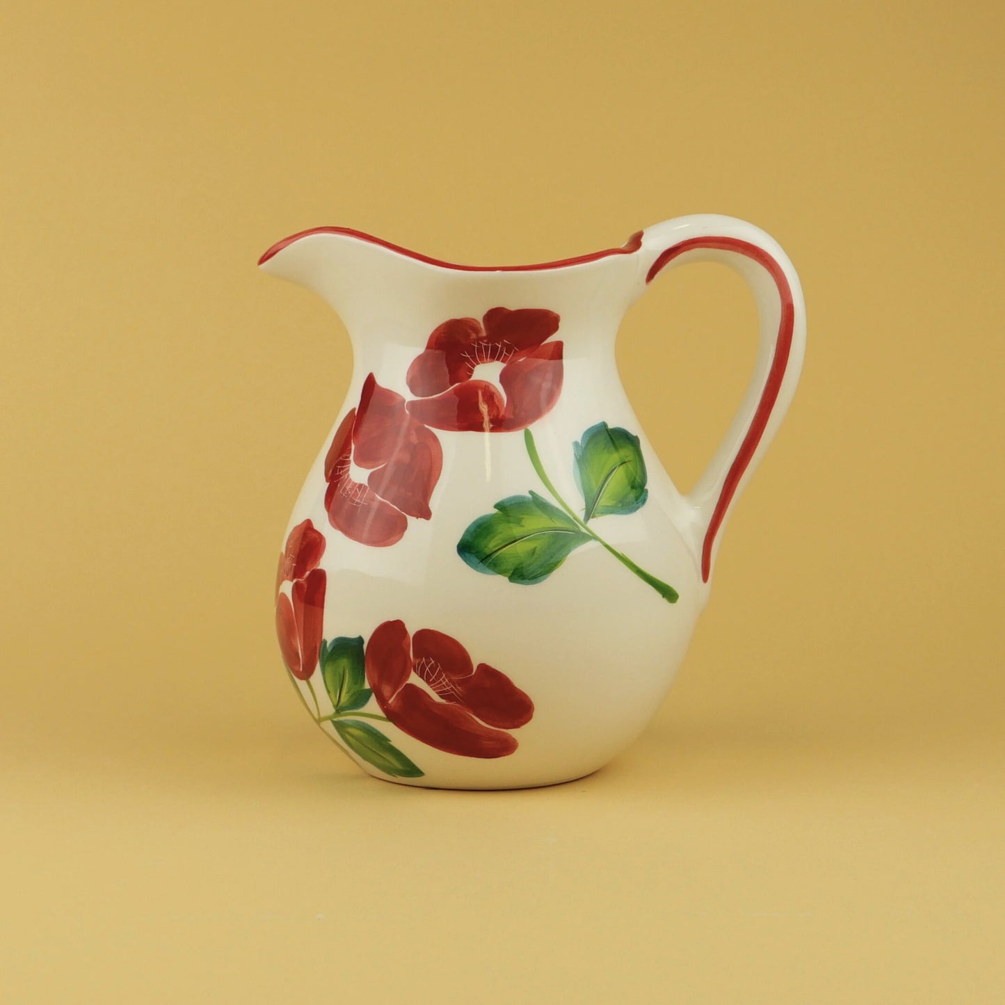 Red floral kettle