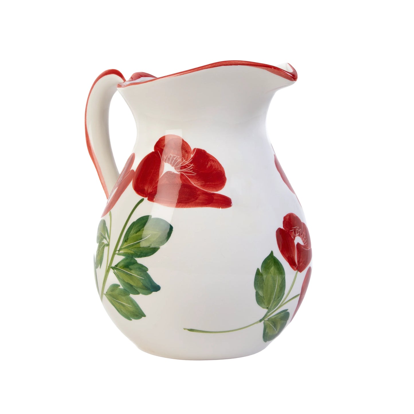 Red floral kettle
