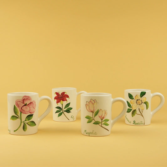 Botanical Mug Set (4 Pieces)