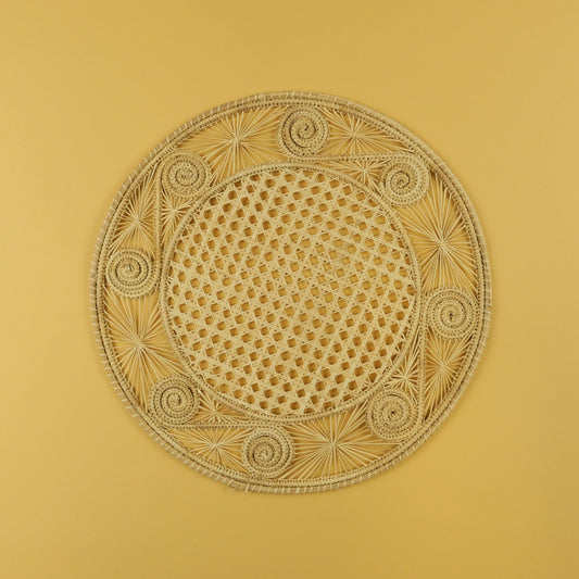 Natural Handwoven Raffia Placemats