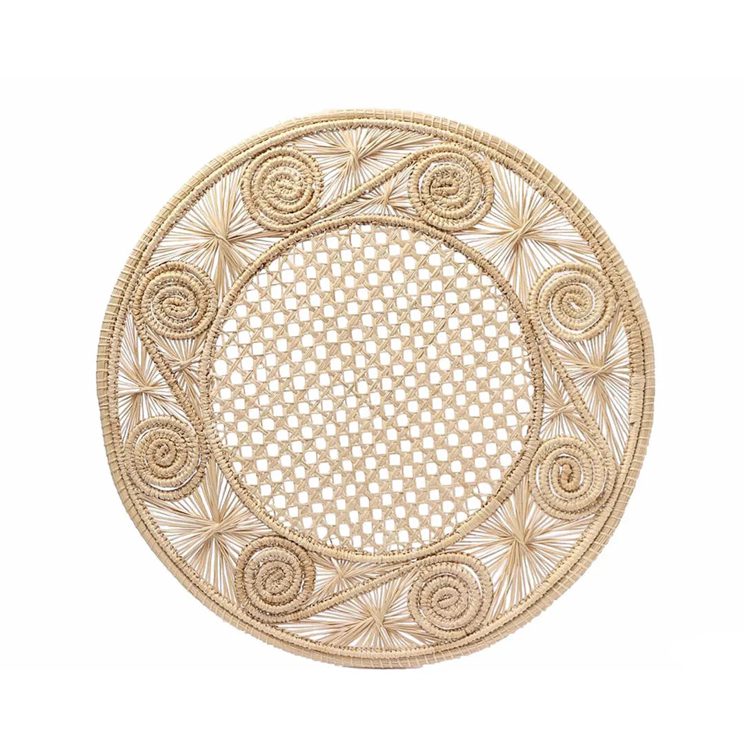 Natural Handwoven Raffia Placemats